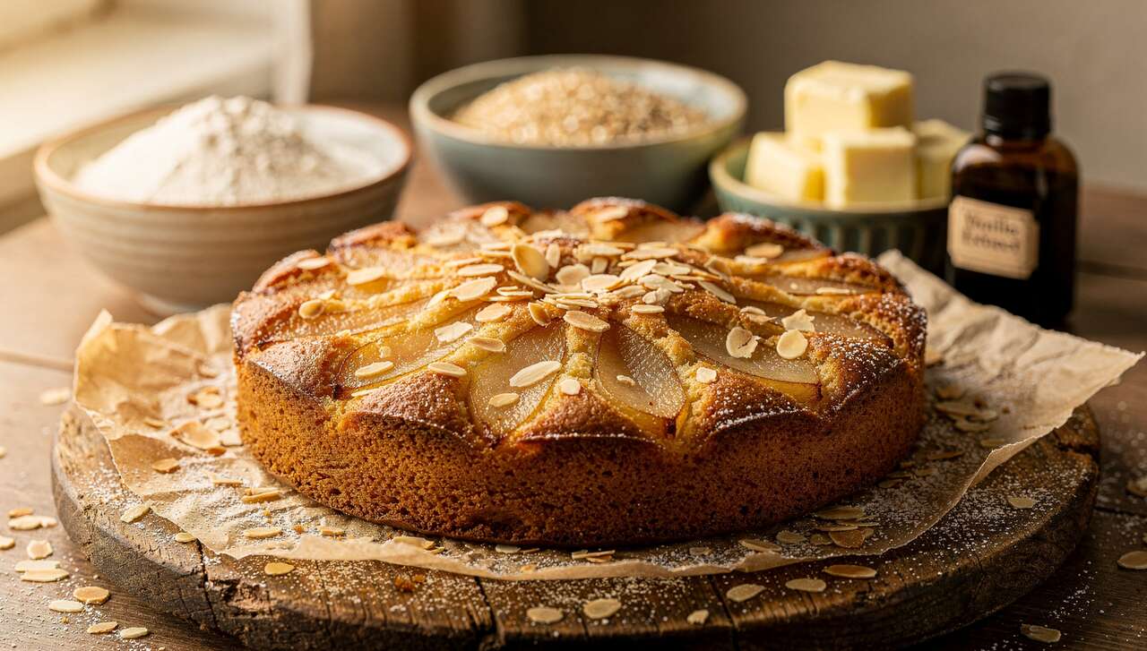 Moelleux Frangipane Aux Poires : recette Gourmande