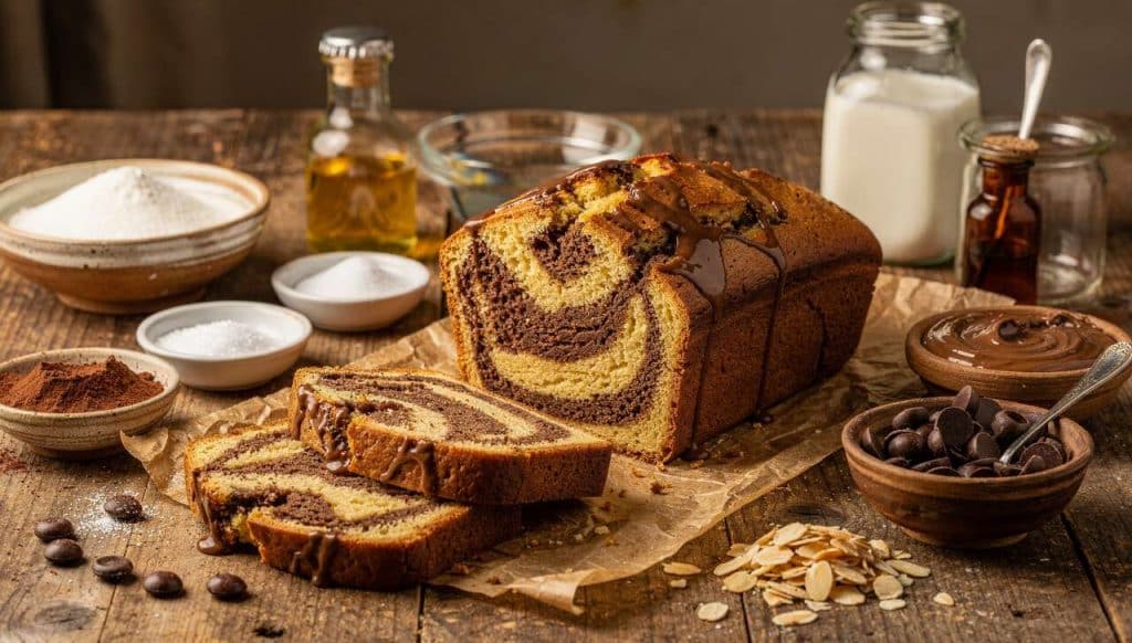 Recette de cake marbré praliné