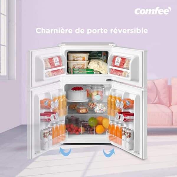 Découvrez le réfrigérateur congélateur compact comfee RCT87WH2(E) avec notre test détaillé. Praticité, efficacité et design réunis pour optimiser votre espace cuisine.