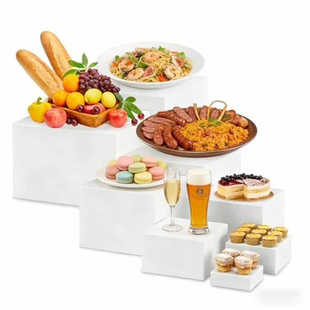 Avis sur le lot de présentoirs buffet cube en acrylique