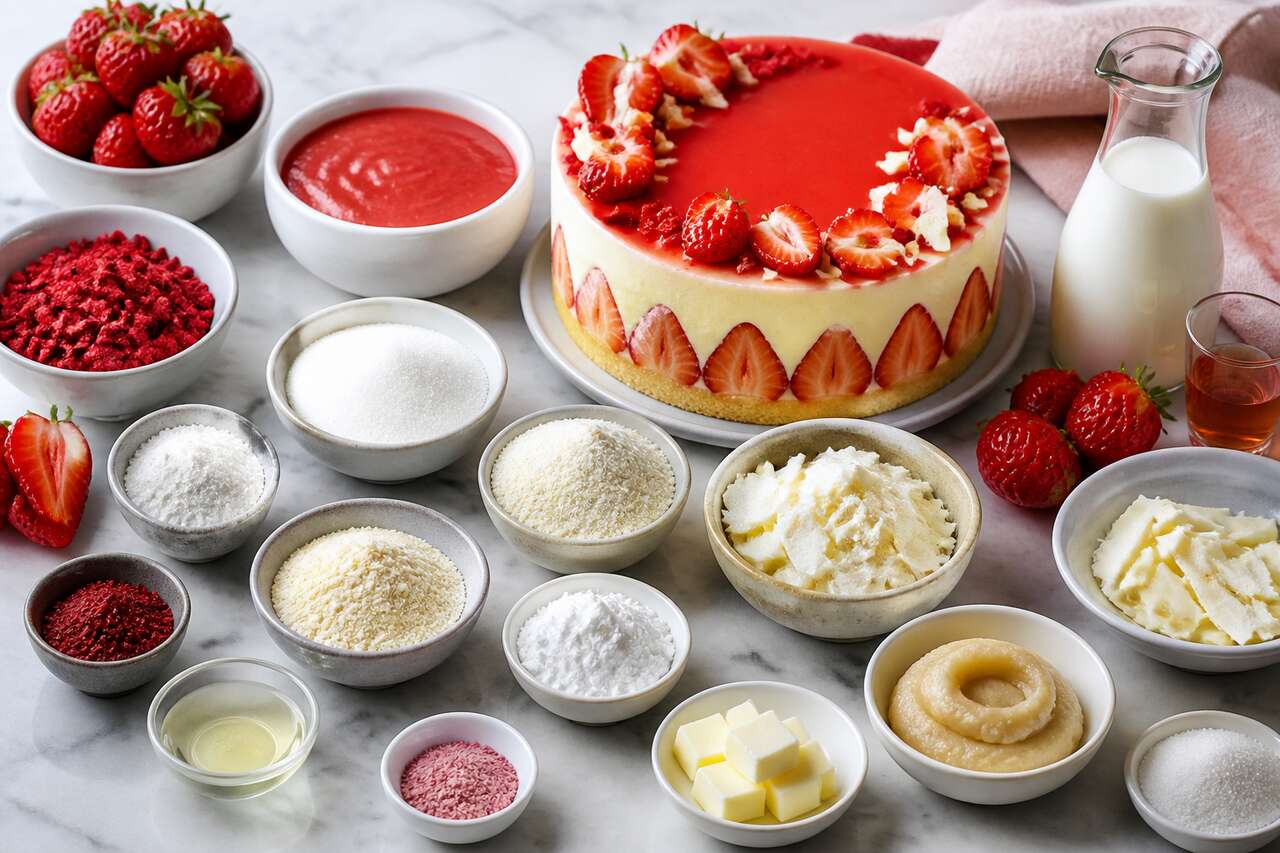 Recette de fraisier par le chef Hugues Pouget de Hugo & Victor
