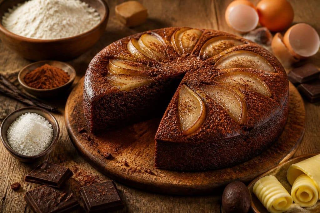 Gâteau poires chocolat : la recette fondante