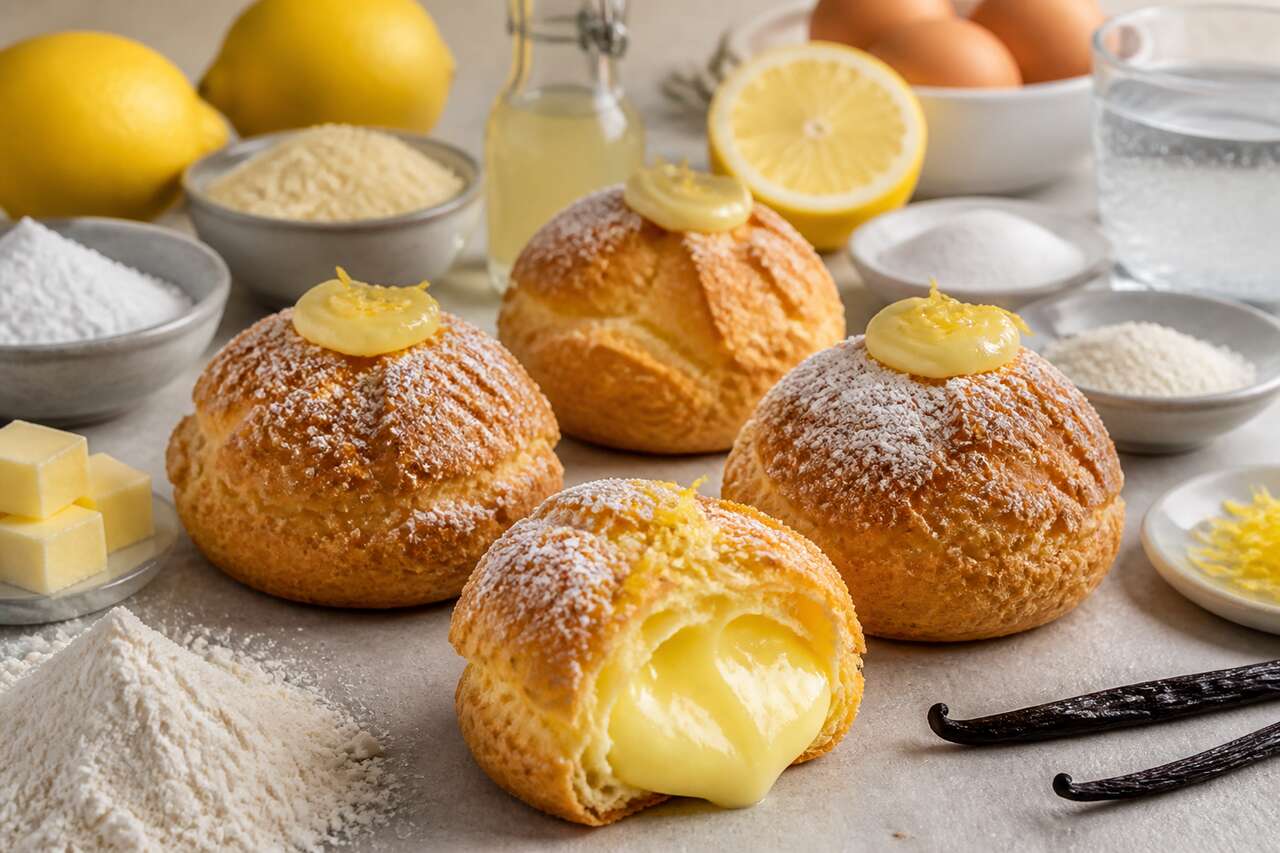 Choux au citron : recette gourmande et facile