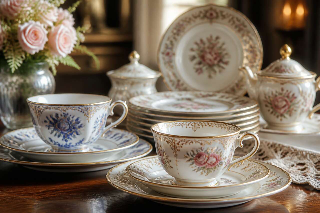 Tasses et assiettes : une &eacute;l&eacute;gance intemporelle