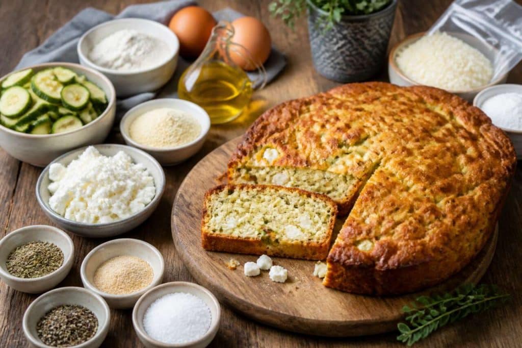 Cake moelleux à la courgette et feta : une recette savoureuse