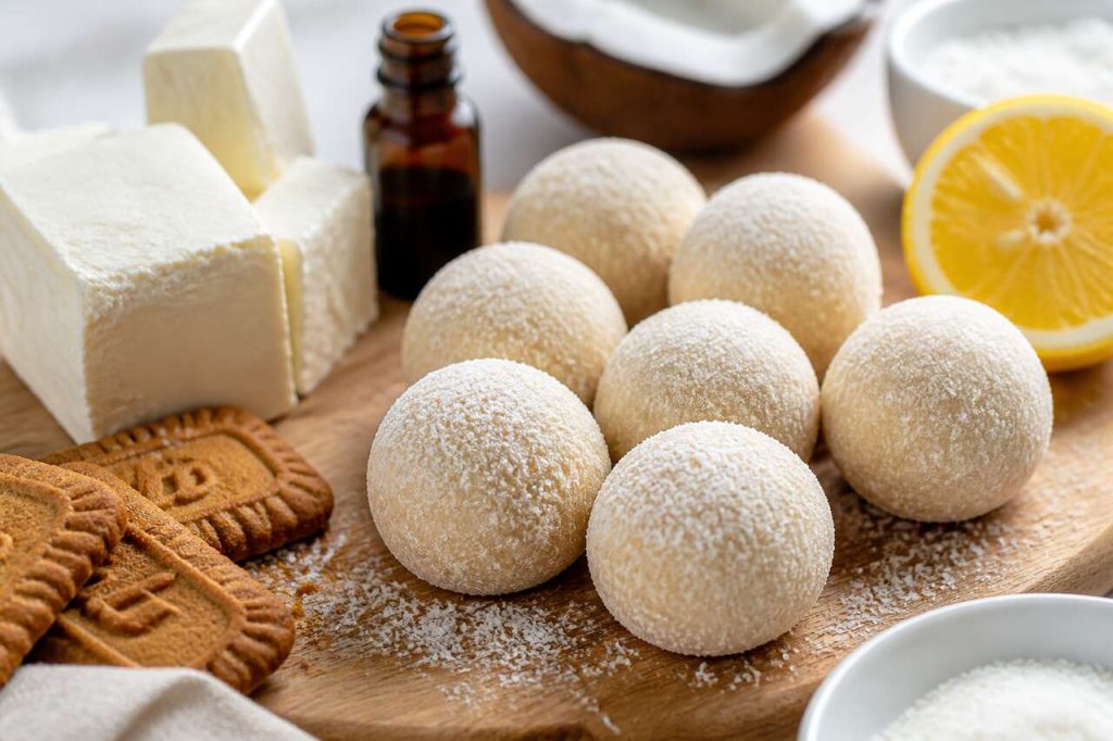Truffes de cheesecake à la noix de coco : recette gourmande