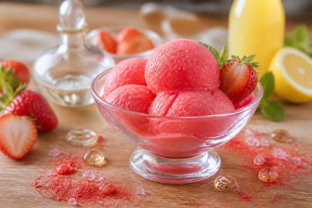 Recette de Sorbet à la Fraise maison