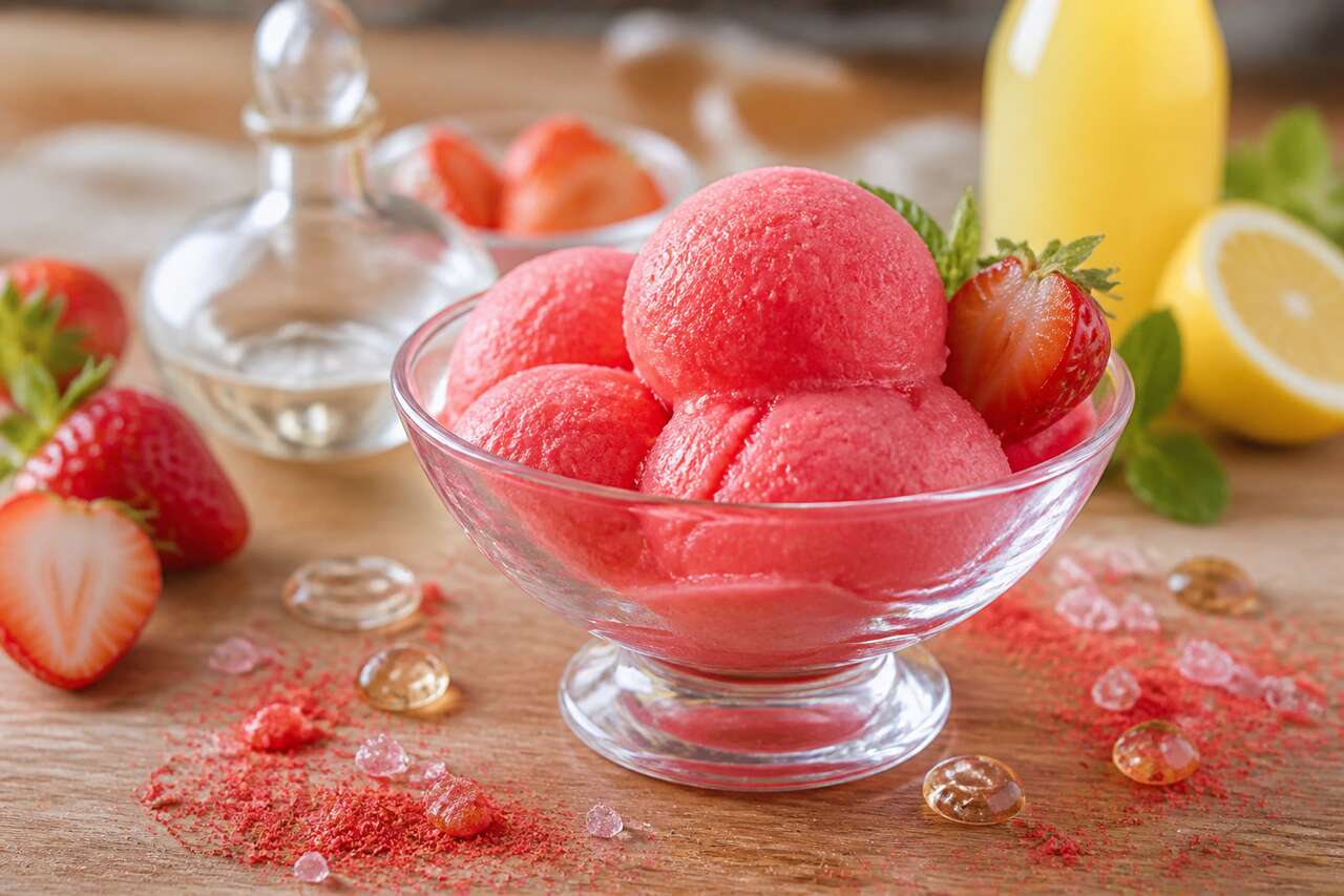 Recette de Sorbet à la Fraise maison
