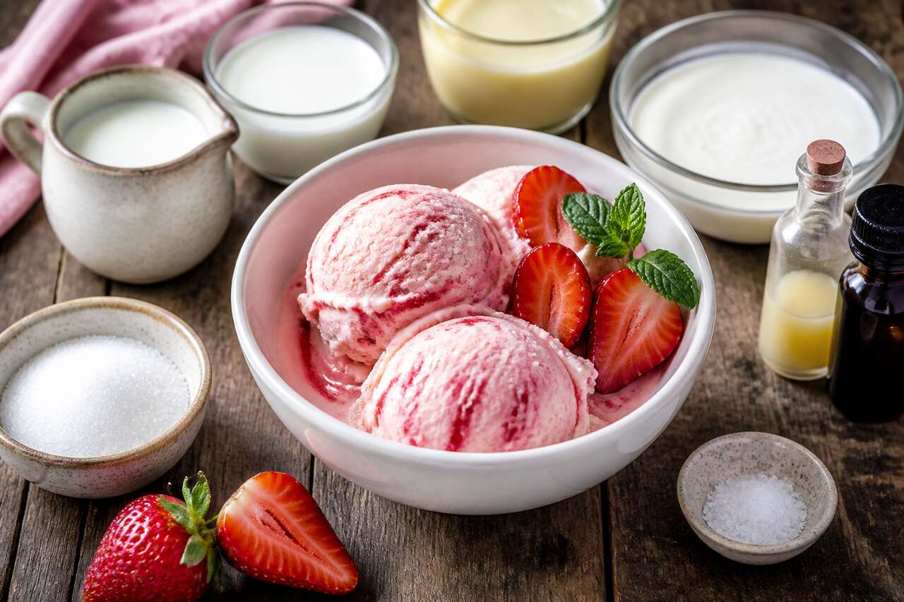 Recette de glace à la fraise maison : un délice rafraîchissant !