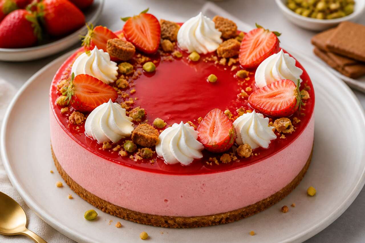 Tarte mousse de fraises : recette gourmande