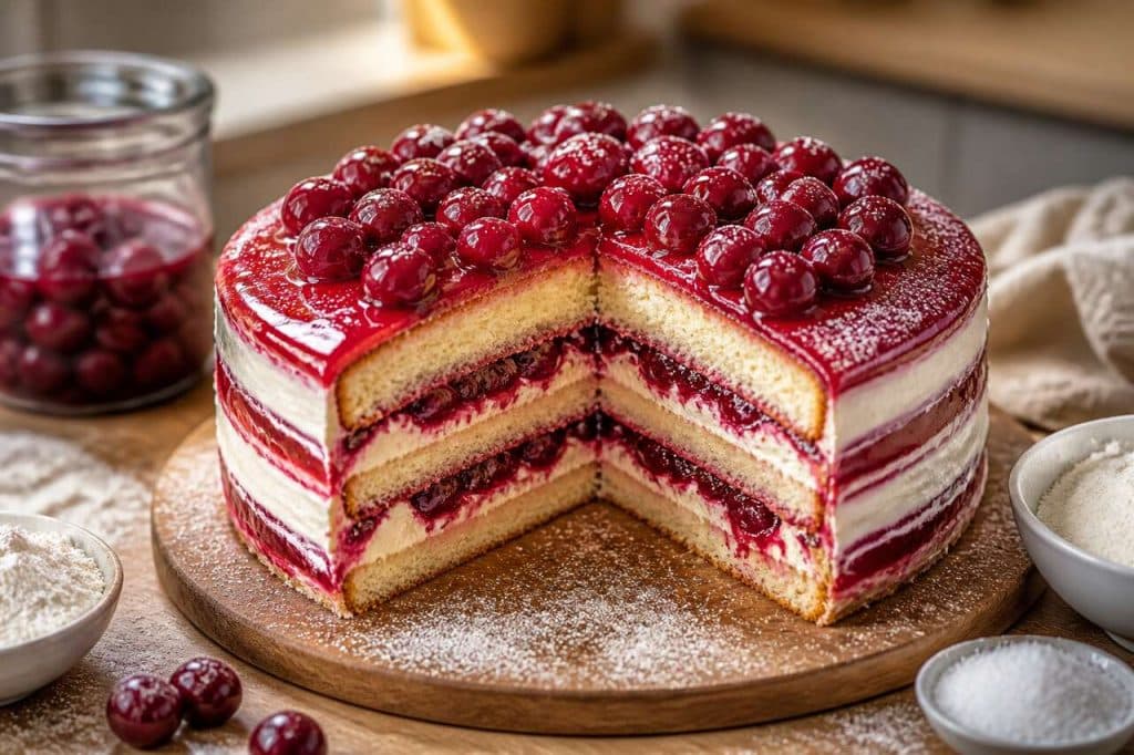 Recette du layer cake aux cerises