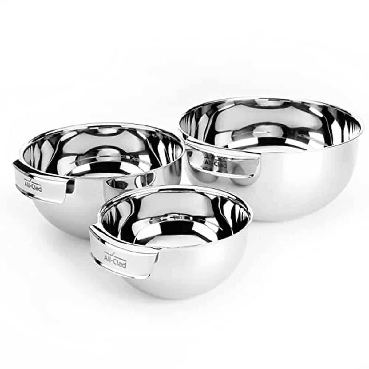 Test du kit de bols en acier inoxydable All-Clad mbset : lot de 3