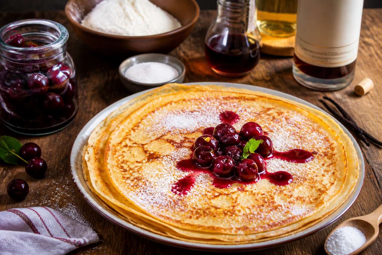Recette des crêpes alsaciennes aux cerises