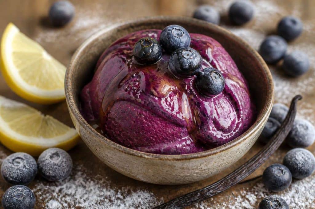 Recette de sorbet aux myrtilles maison : délicieusement rafraîchissant
