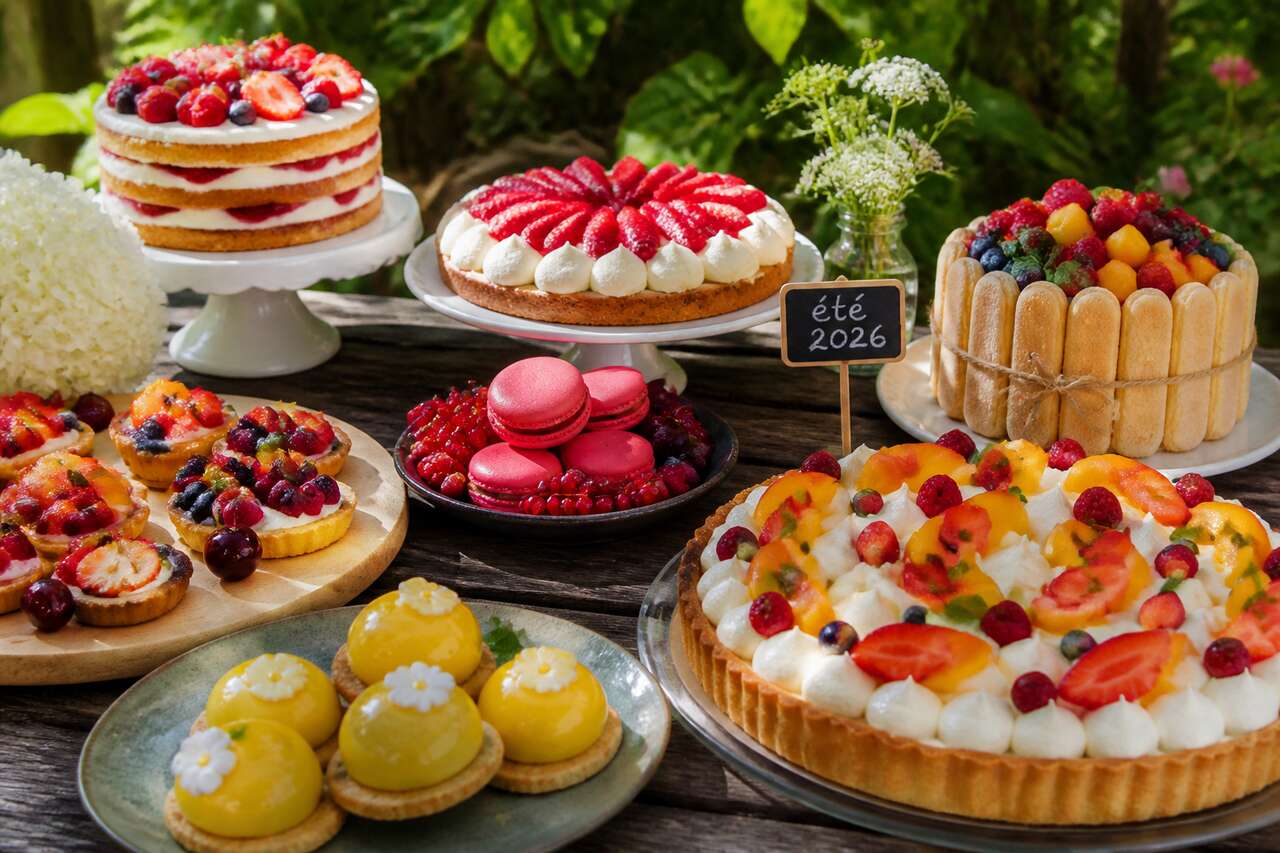 Les desserts éblouissants de l’été 2026 à fort impact visuel Les desserts éblouissants de l’été 2026 à fort impact visuel