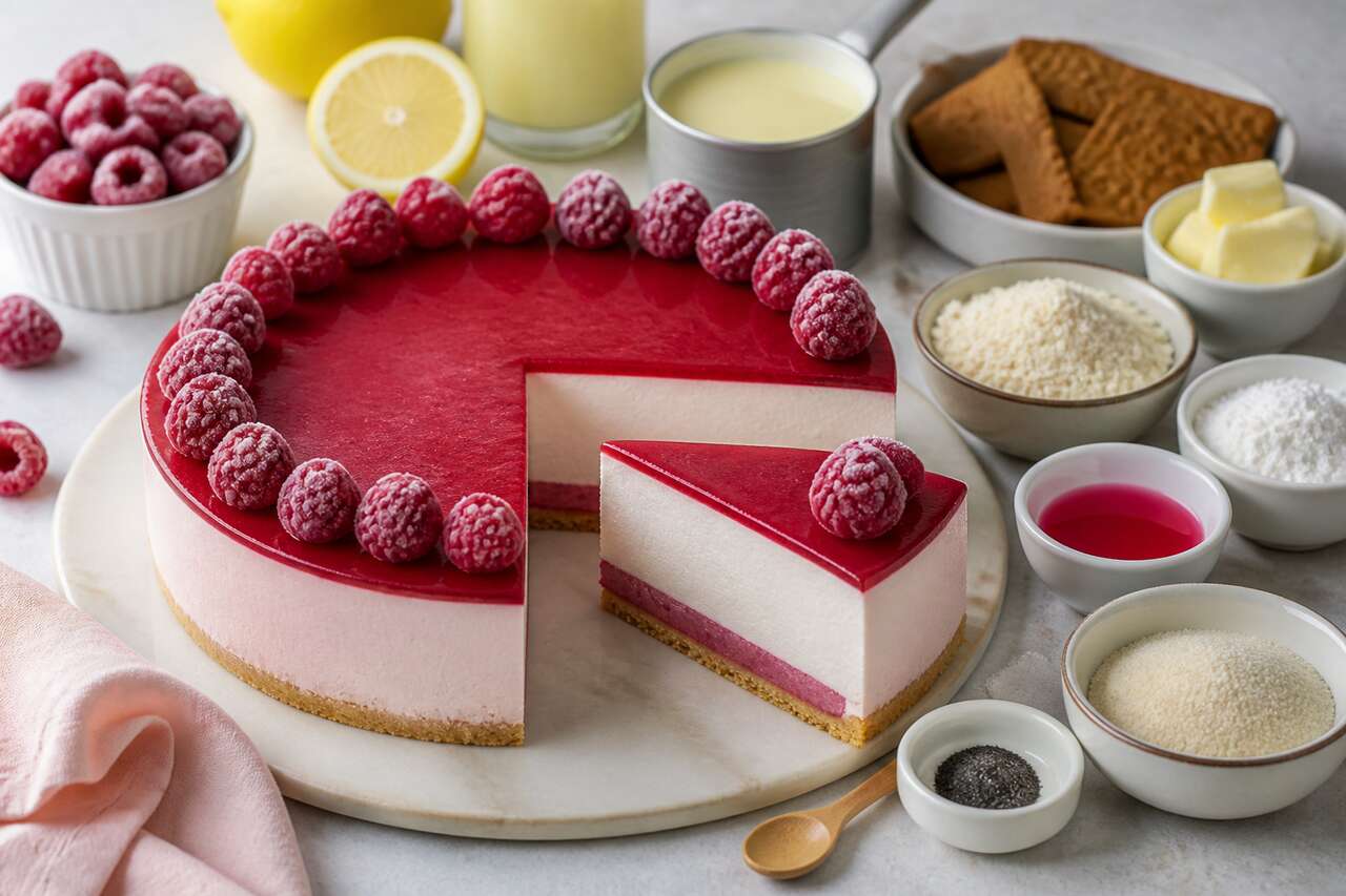 Recette d'entremets à la framboise