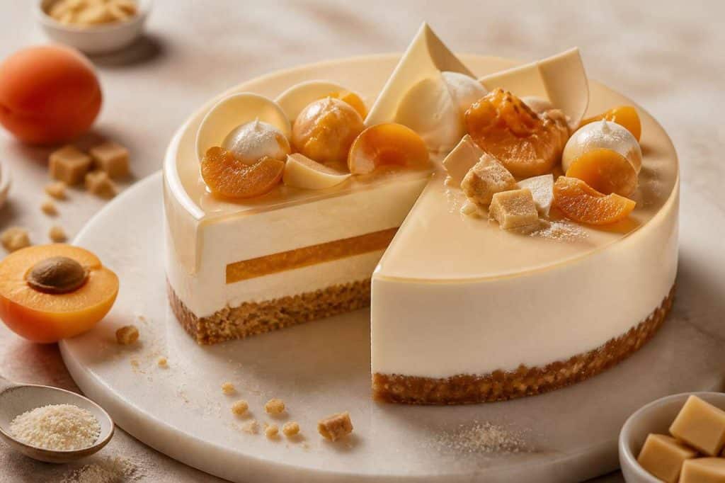 Recette d'entremets abricot et chocolat Dulcey