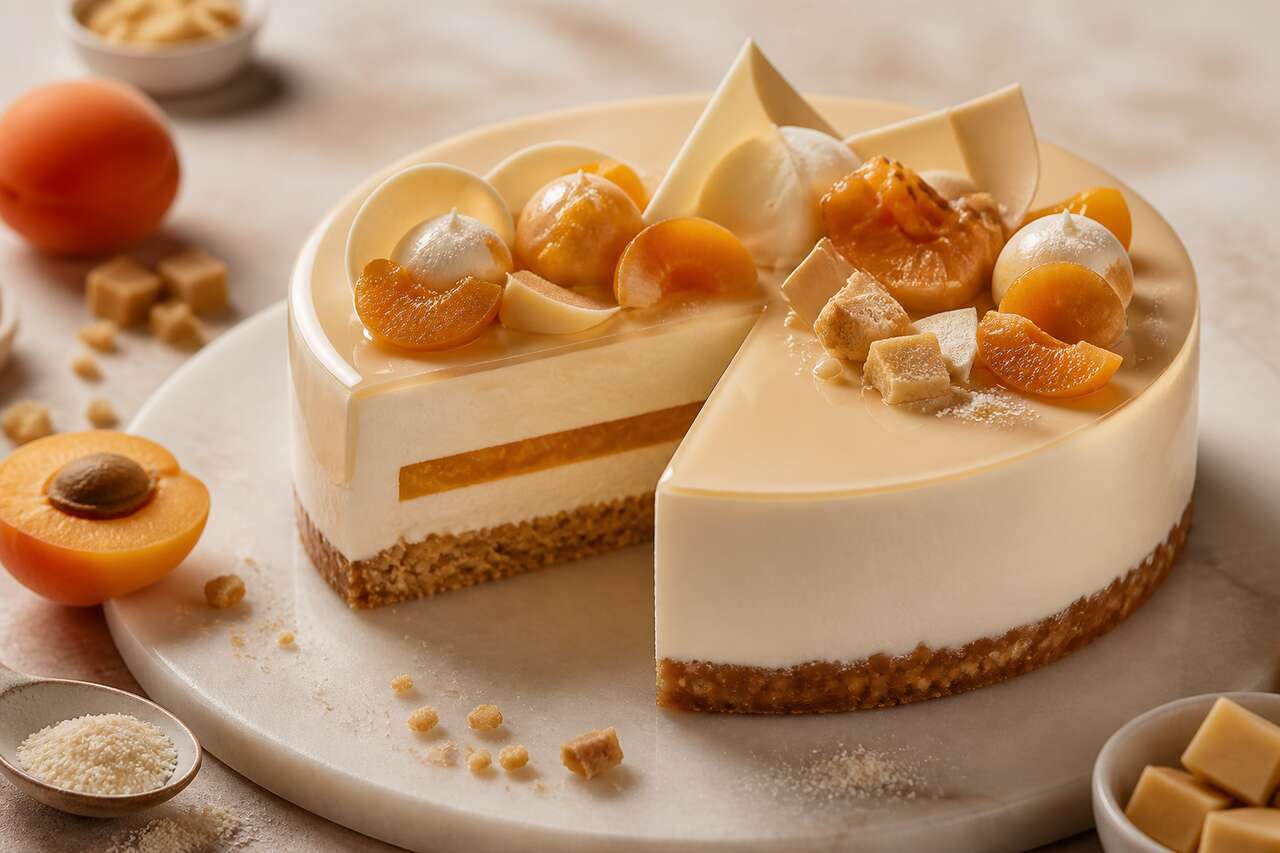 Recette d'entremets abricot et chocolat Dulcey