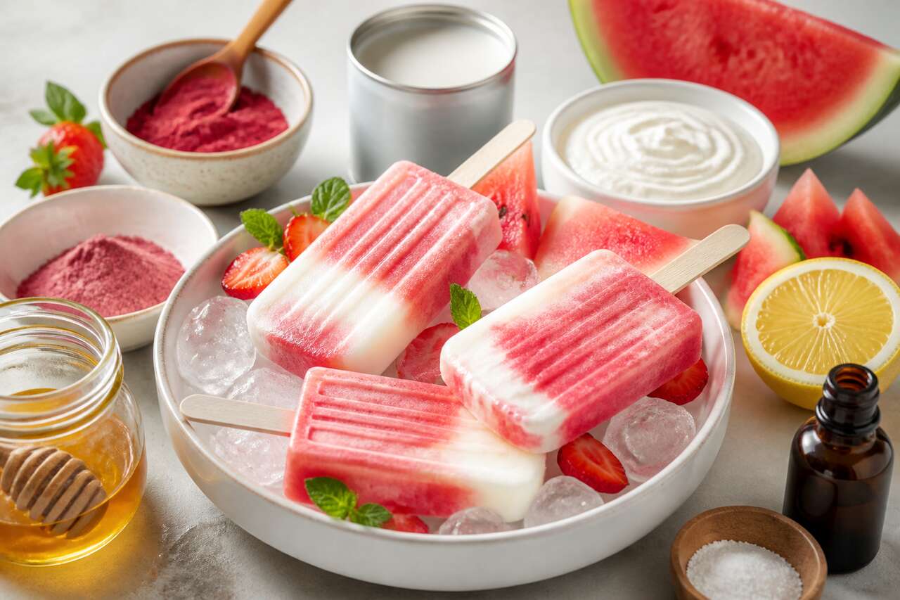 Recette esquimaux fraise pastèque : dessert estival rafraîchissant