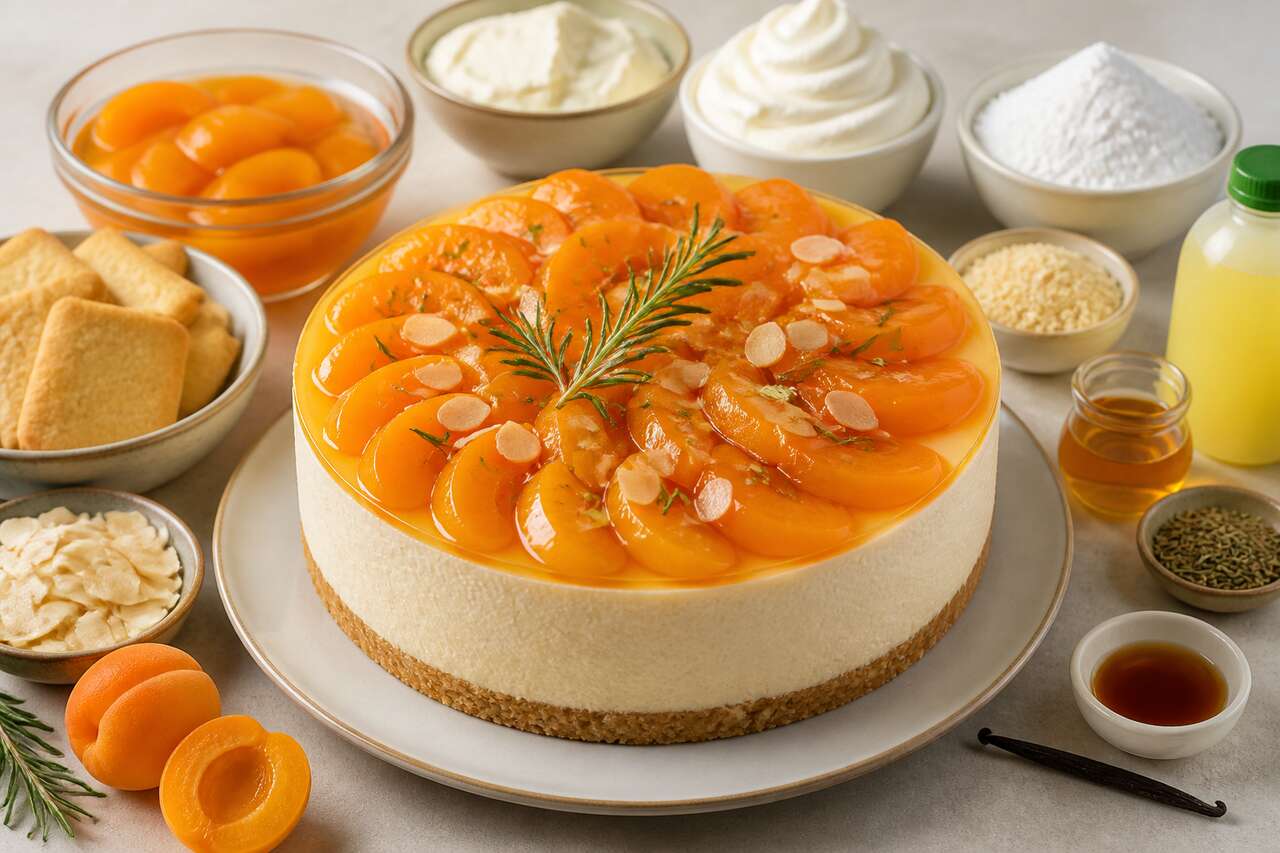 Recette d'entremets abricot et romarin
