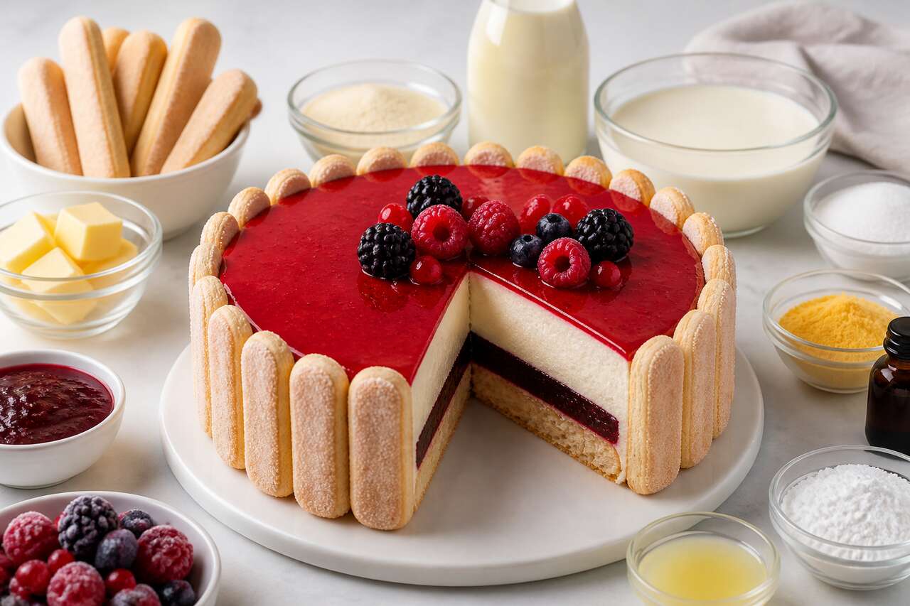 Recette d'entremets vanille et fruits rouges