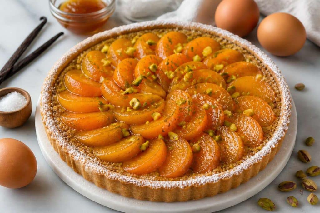 Recette tarte abricots pistache : délice fruité et croquant