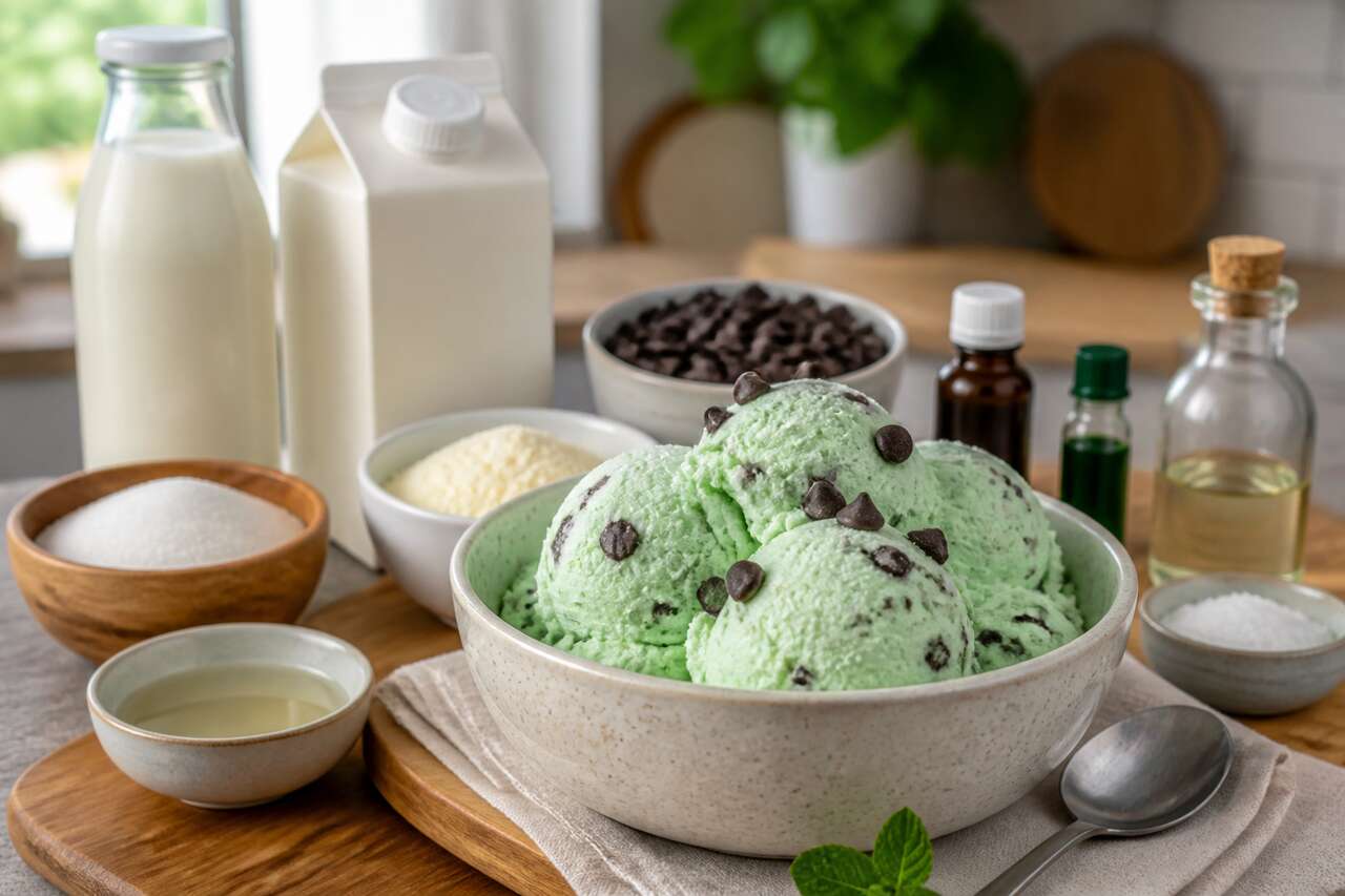Recette de glace menthe chocolat maison