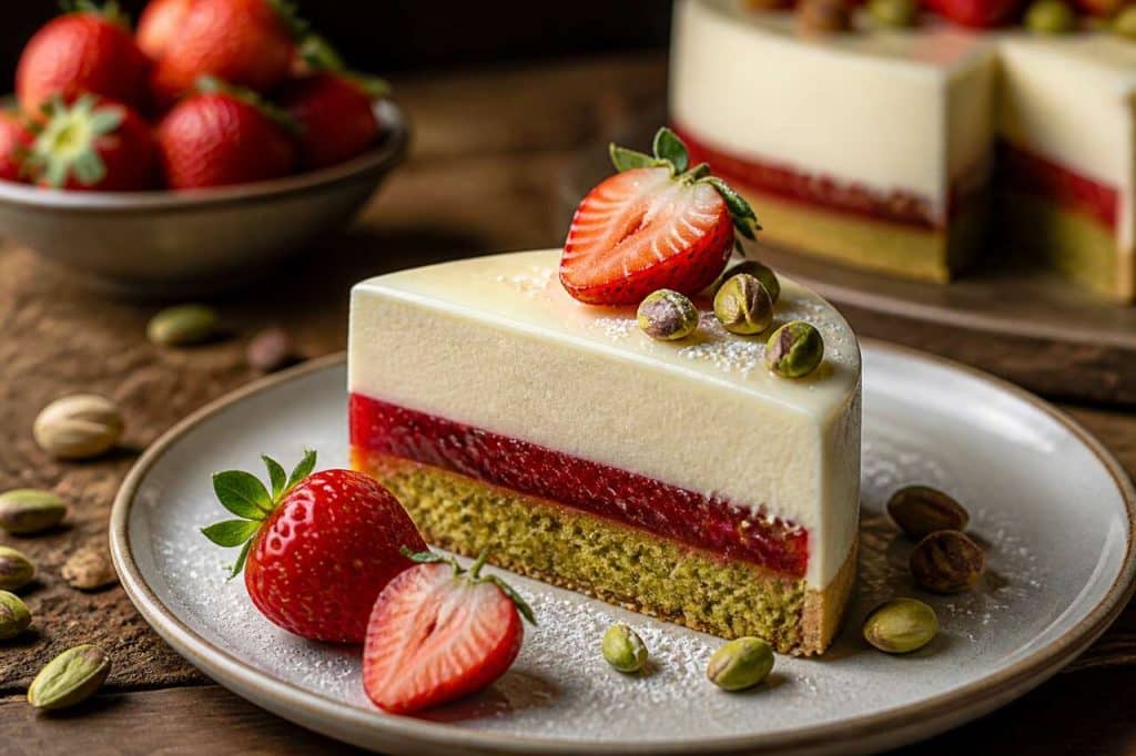 Recette du Montebello aux fraises et pistaches