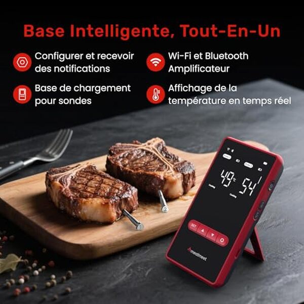 Découvrez notre test détaillé du thermomètre à viande Meatmeet X Pro. Connecté et résistant, ce thermomètre intelligent offre une précision exceptionnelle pour vos cuissons. Avis complet et recommandations.