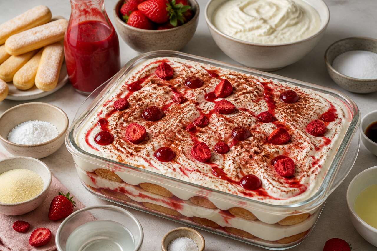 Tiramisu aux fraises : la recette gourmande à essayer !