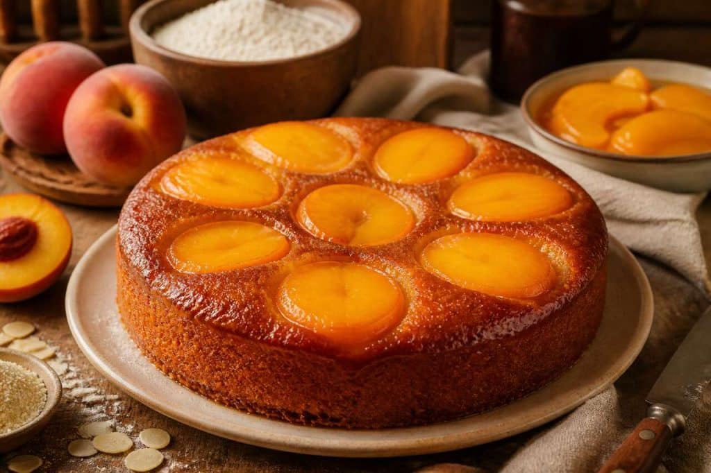 Recette du moelleux aux pêches fondant et gourmand
