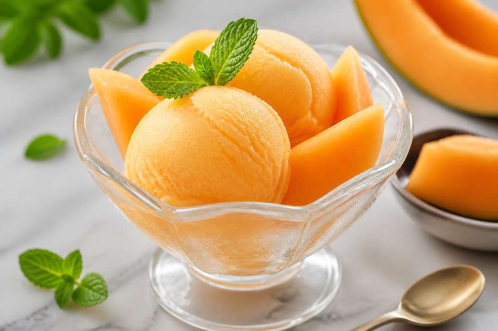 Sorbet au melon : recette facile et rafraîchissante