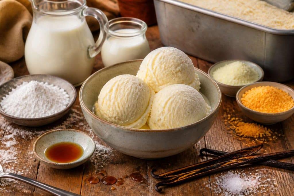 Recette de glace à la vanille maison