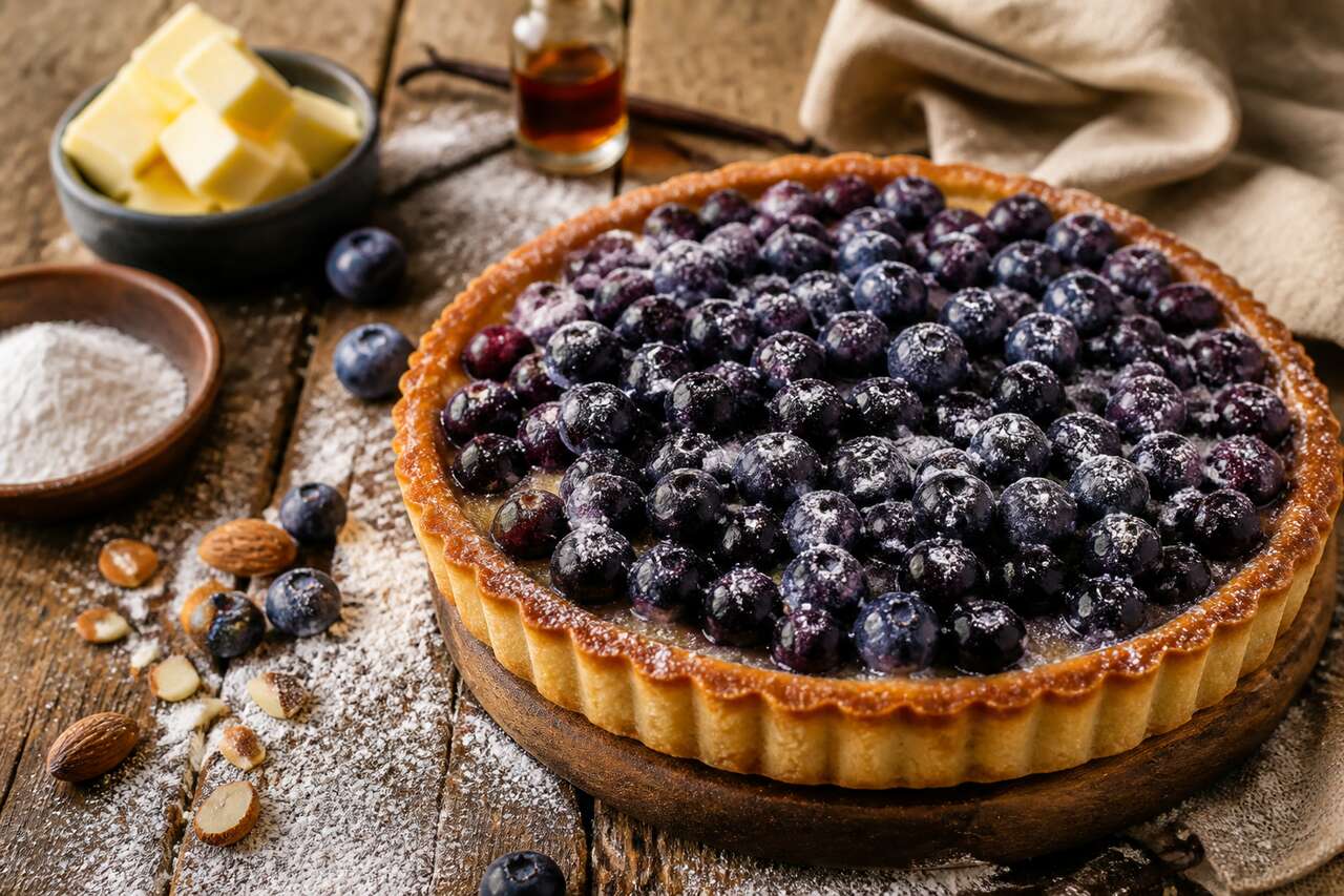 Recette de tarte aux myrtilles