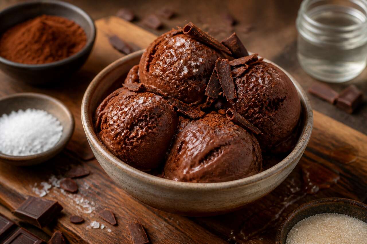 Recette de sorbet au chocolat maison