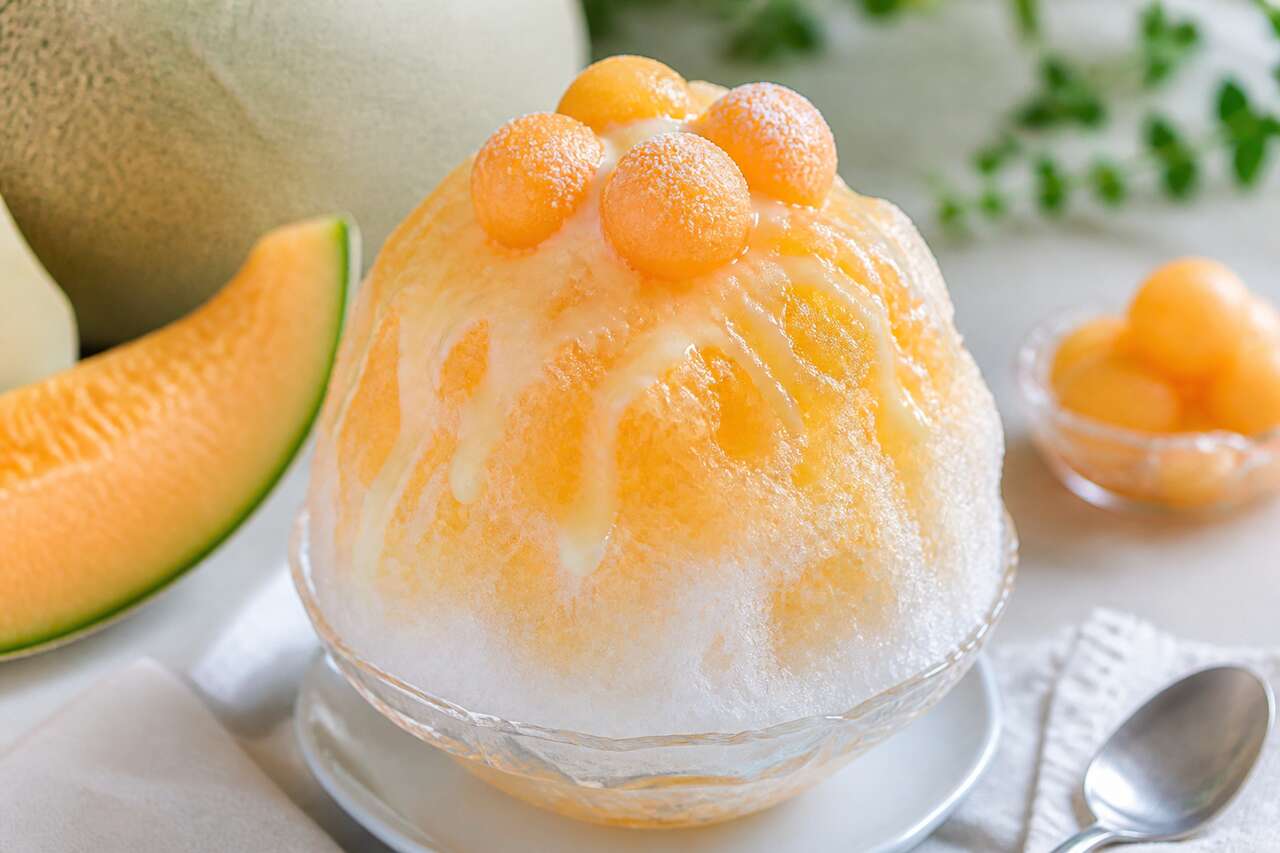 Recette de kakigori au melon