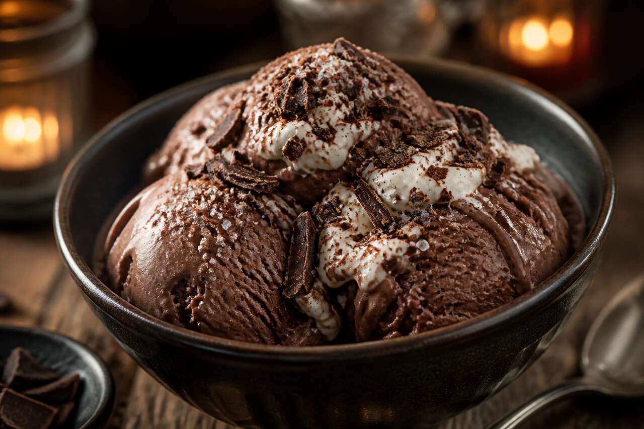 Recette de glace au chocolat maison