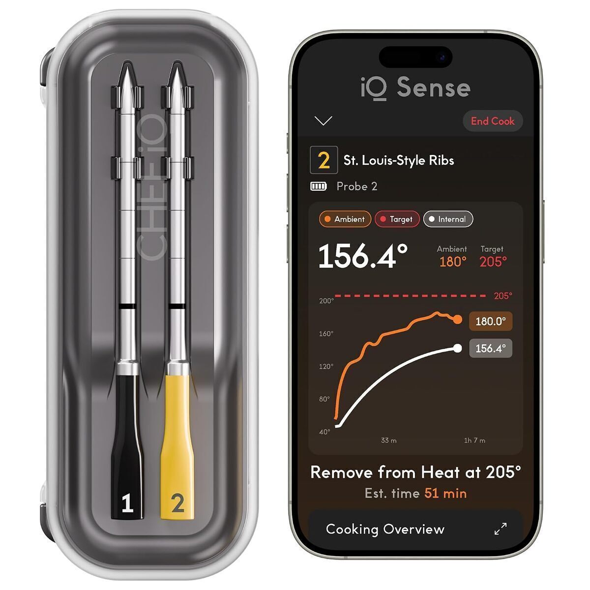 Test du thermomètre à viande intelligent Chef iQ Sense : 2 sondes et WiFi