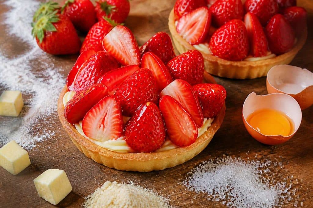 Recette de tartelettes aux fraises