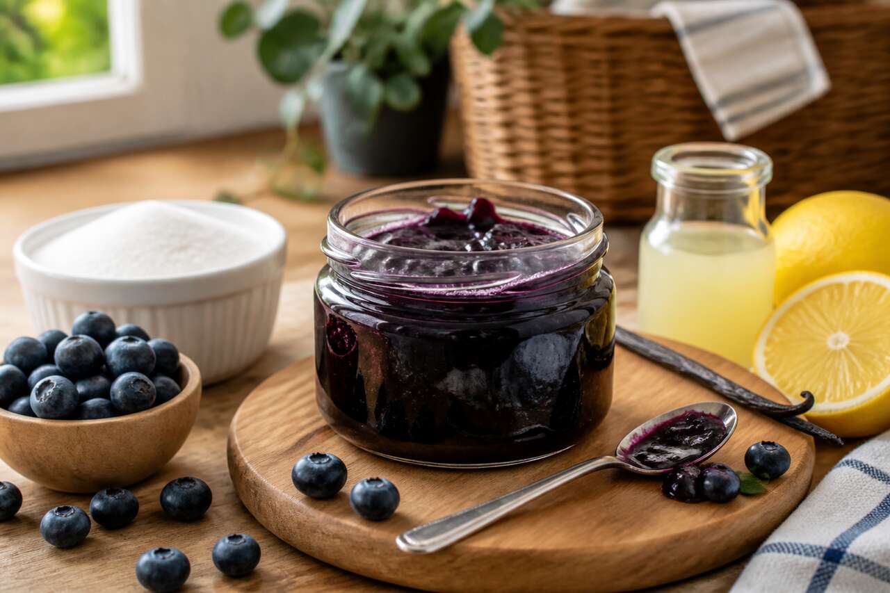 Confiture de myrtilles maison : la recette facile