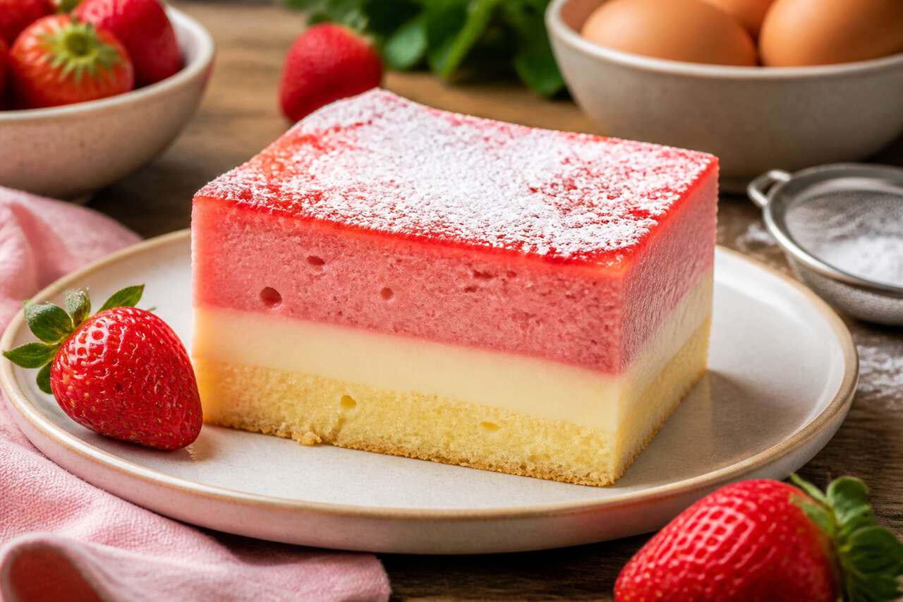Recette Du Gâteau Magique À La Fraise