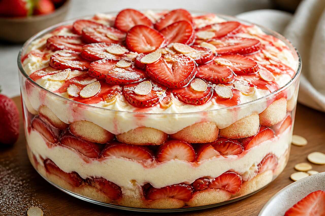 Trifle aux fraises : recette gourmande et facile