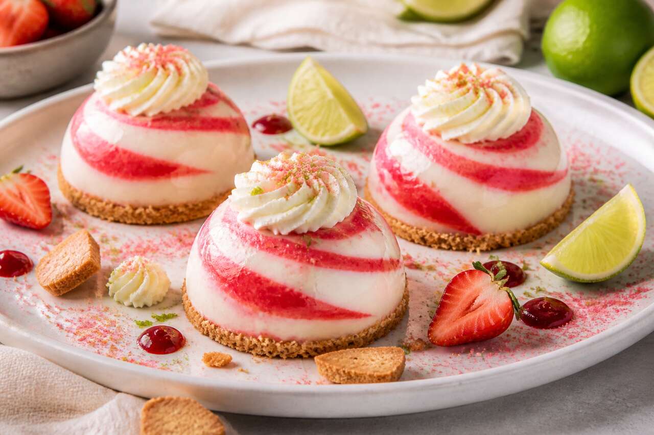 Dômes Fraise Citron Vert : recette Facile Et Gourmande