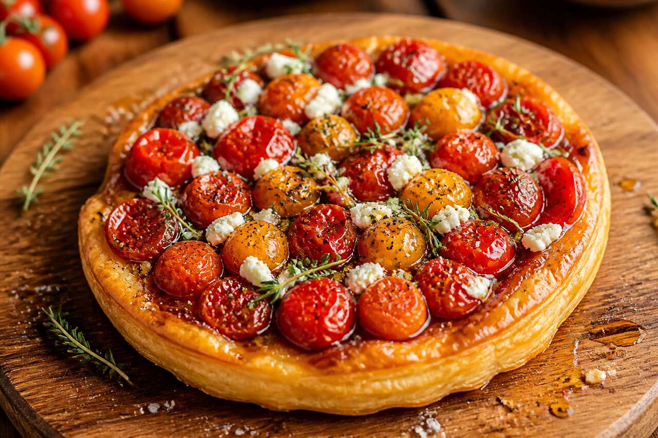 Tarte Tatin de Tomates Cerises : recette savoureuse