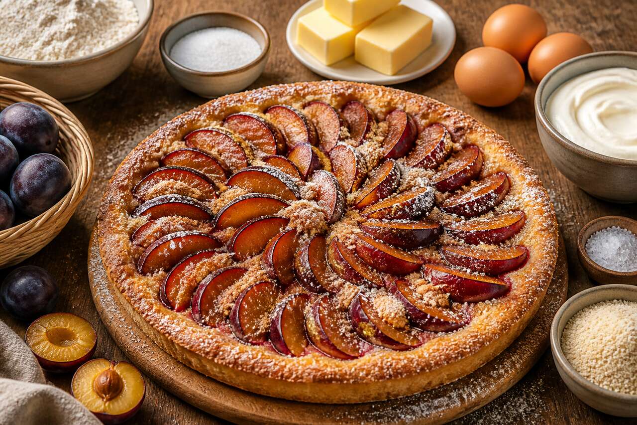 Recette de la tarte alsacienne aux quetsches