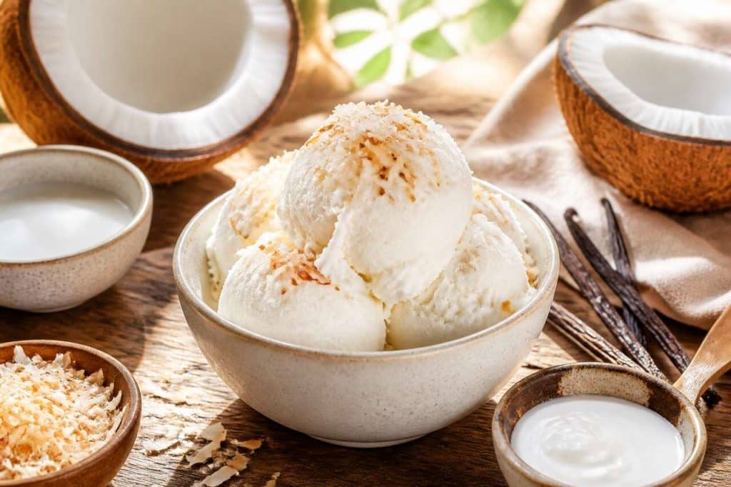Recette de glace à la noix de coco maison