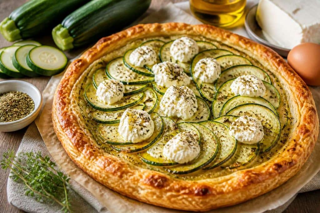 Tarte fine aux courgettes et fromage frais : la recette parfaite