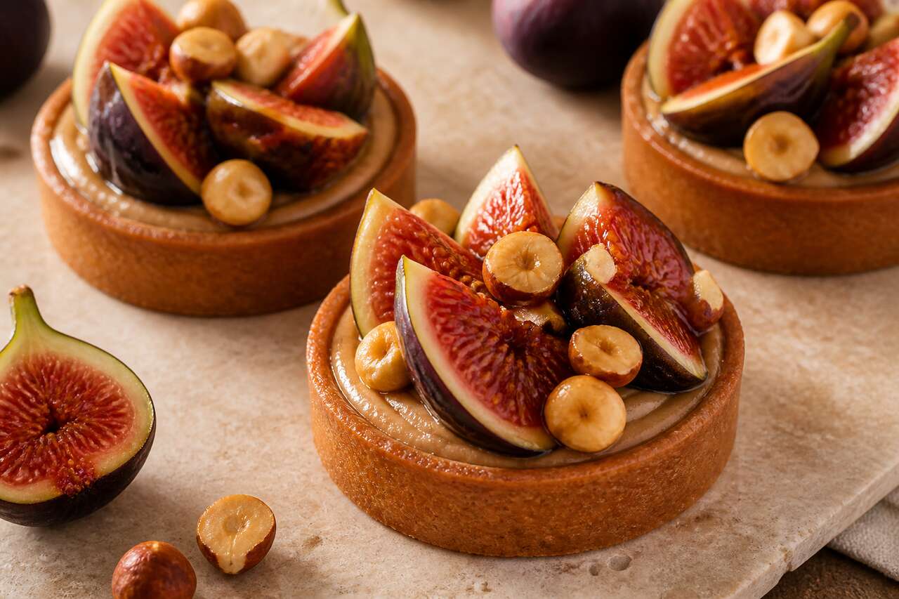Tartelettes aux figues et praliné de Thierry Mulhaupt