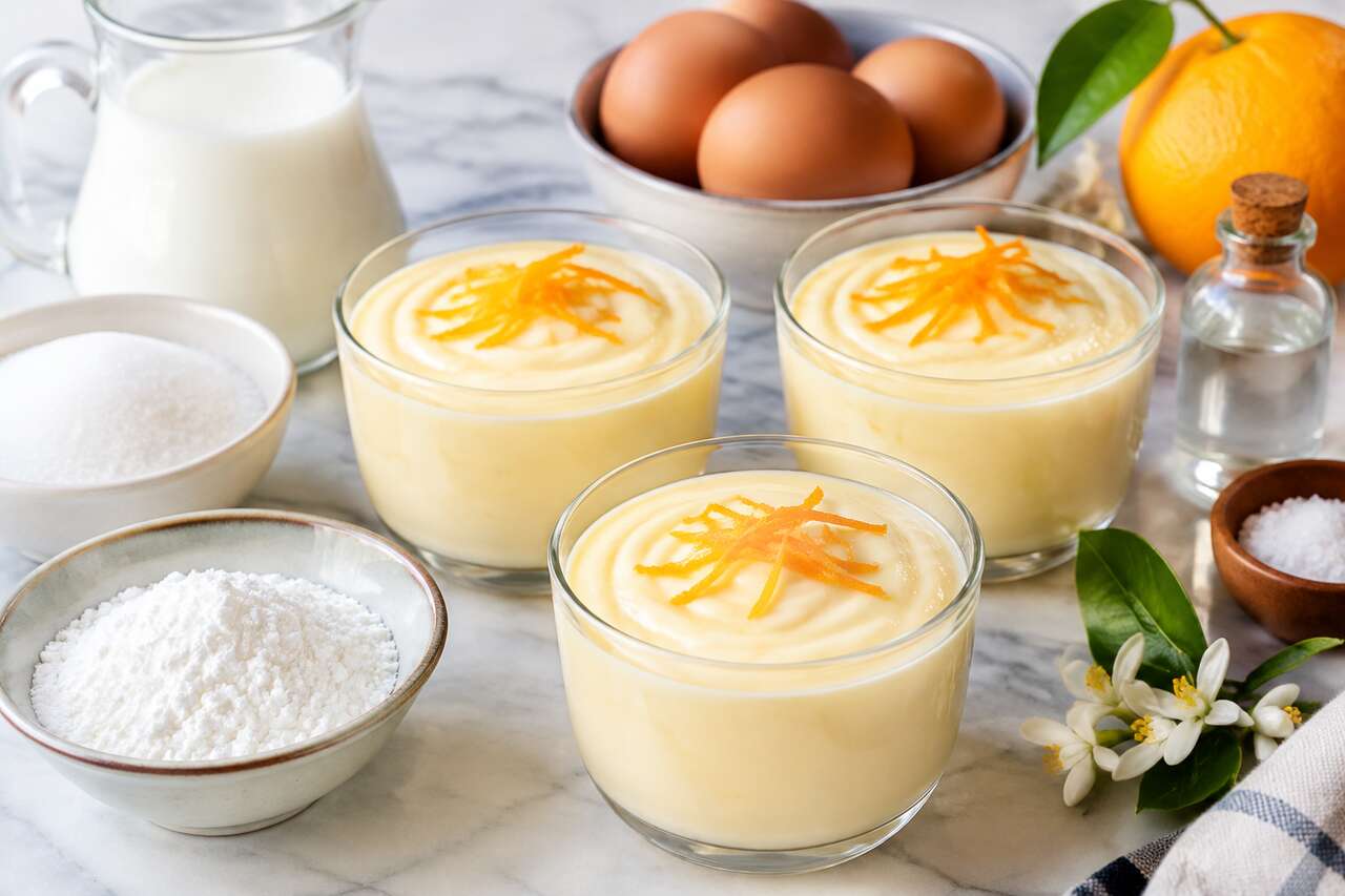 Recette de crème à la fleur d'oranger maison