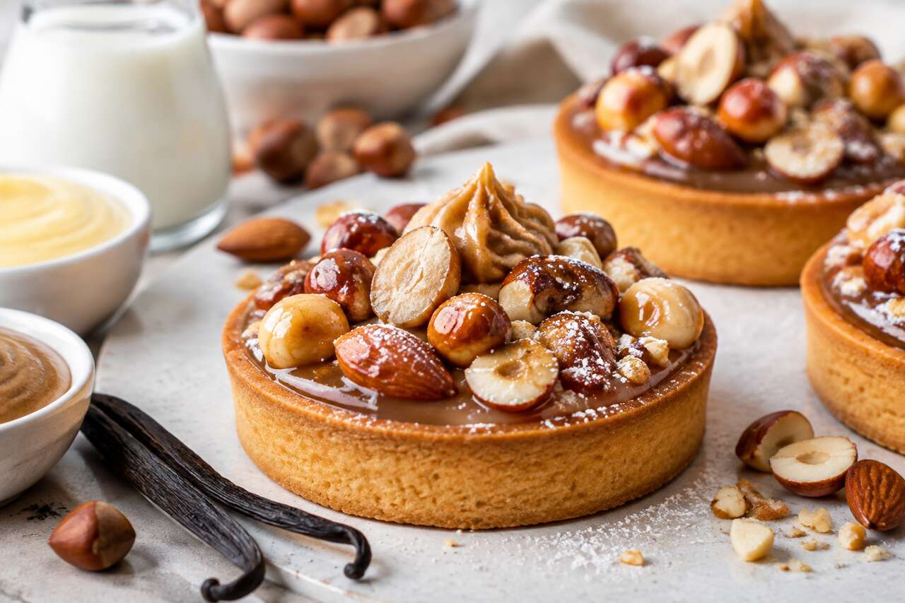 Tartelettes vanille praliné : découvrez l'entremets parfait